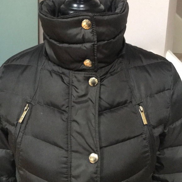 Michael Kors Army Green Long Puffy Jacket - Picture 3 of 8